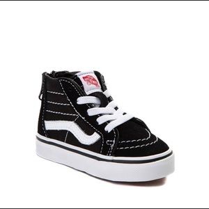 Vans Sk8 Hi Skate Shoe - Toddler - Black